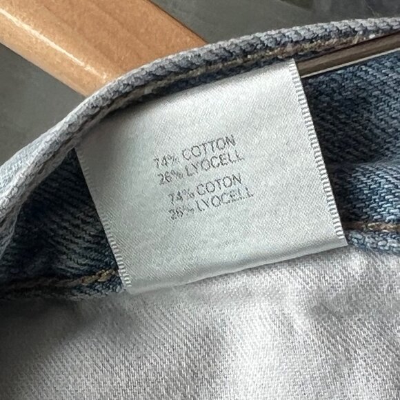 J Brand Sie 29 Tate Boy Fit Jeans Distressed Denim Blue Cotton Lyocell Blend - Picture 9 of 12